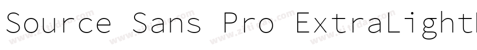 Source Sans Pro ExtraLight手机版字体转换